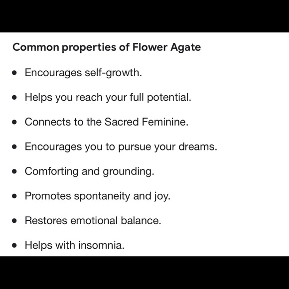 Flower Agate Palmstone - Picture 4 of 6